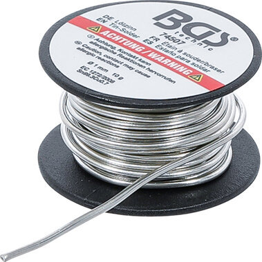Tin-Solder Wire Coil lead free Ø 1 mm 10 g