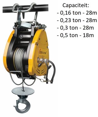 Electric Karweilier 230V  with standard 18 / 28 meters lifting height