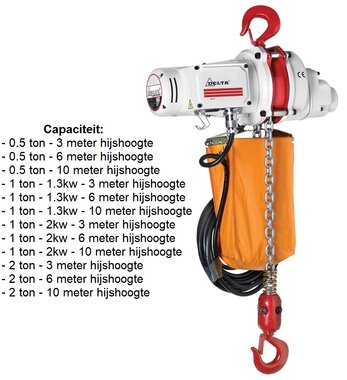 Electric chain hoist 230V single speed