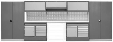 Workshop furniture 5,5m with 2 cabinets