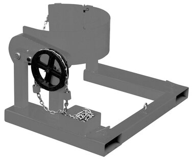 Drum grabber and tilter forklift drums 200l, 364kg