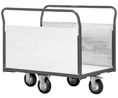 Transport trolley 360° 2 side walls 500kg