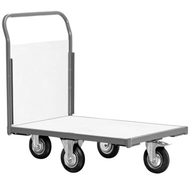 Transport trolley 360° 1 end wall 500kg
