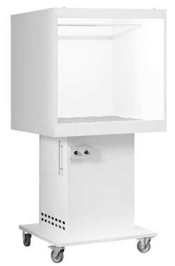Mobile spray booth with 230V extraction