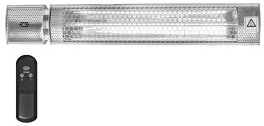Infrared heater 2000w with gold lamp