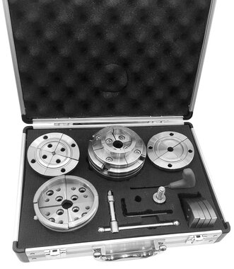 Professional wood chucks set 4 jaws diameter 95 mm M33x3.5