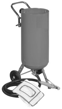 Mobile sandblasting container 75 liter