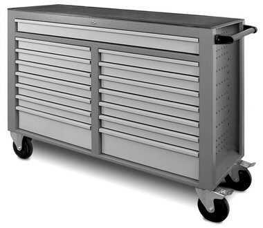 Tool trolley wide 15 drawers