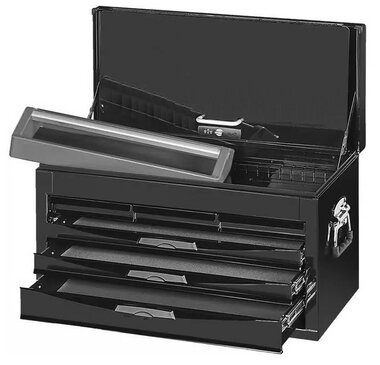 Black top case 6 drawers