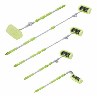 Wash brush 3D adjustable telescopic handle 119-203cm