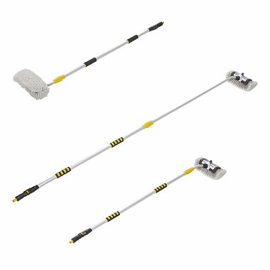 Wash brush 3D with shampoo reservoir telescopic handle 2.5 meter