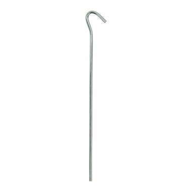 Tent peg 22cm metal with open eye