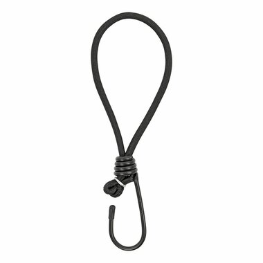 Tent tensioner elastic black with hook