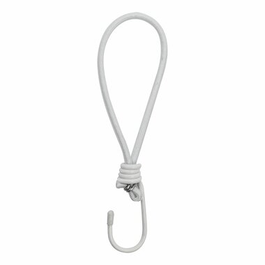 Tent tensioner elastic white with hook