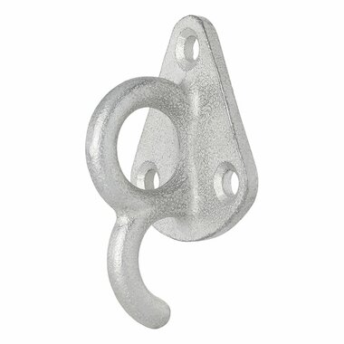 Rope hook metal with eye 70 x 45 mm
