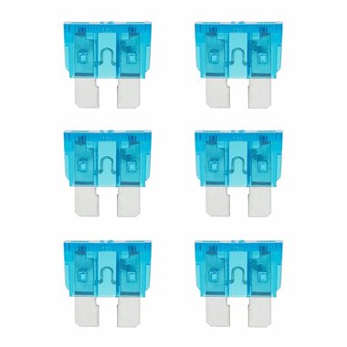 Blade fuses standard 15A blue 6 pieces