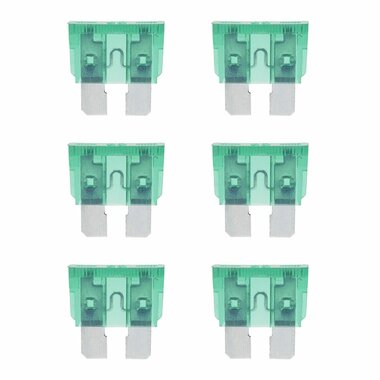 Standard fuses 30A green 6 pieces