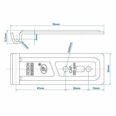 Counterpiece for tension lock SPP Z-06
