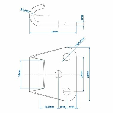 Counterpart for tension lock SPP Z-11A