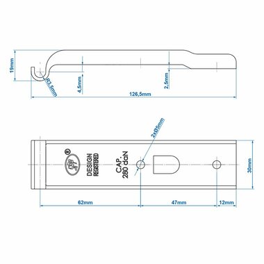 Counterpiece for tension lock SPP Z-02