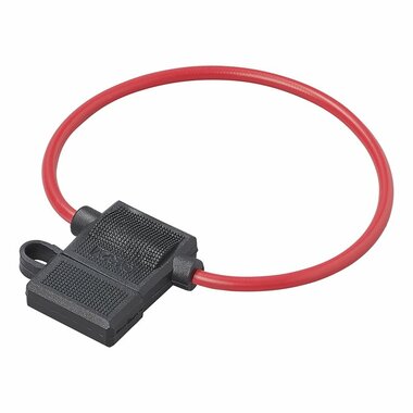 Inline fuse holder for standard plug-in fuse