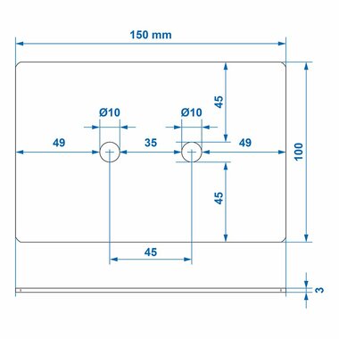 Mounting plate for 342136 and 342133