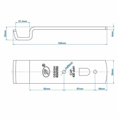 Counterpart for tension lock SPP Z-01A