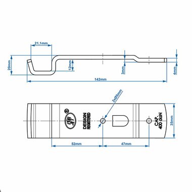 Counterpart for tension lock SPP Z-02A