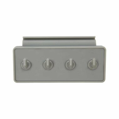 Tent rail coat rack 4-hook