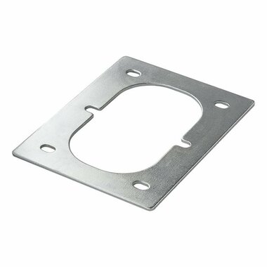 Mounting plate for lashing eye double