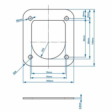 Mounting plate SPP PW-01