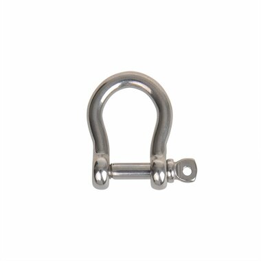 Harp lock short 6mm, A4 stainless steel AISI 316, 1,500 daN