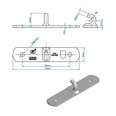 Counterpiece for tension lock SPP Z-03
