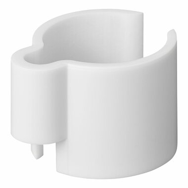White cable clip 22-32mm - set of 8