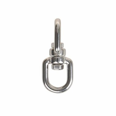 Swivel lock 6mm, A4 stainless steel AISI 316, eye/eye, 1,350 daN