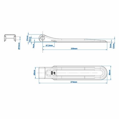 Valve hinge SPP ZW-01.270A