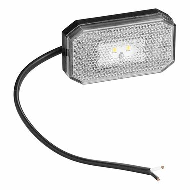 Marker light 12/24V white 80 x 44 mm LED