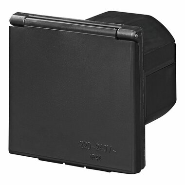 CEE wall inlet box square black