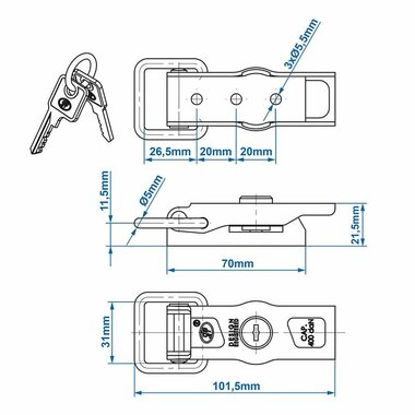 Tightening lock SPP ZB-13