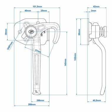 Flap hook left SPP ZB-16L