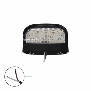 License plate light 12/24V 70x42mm LED