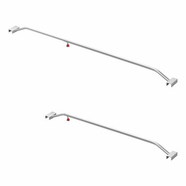 Tarpaulin bracket aluminum extendable 108-146cm for trailer tarpaulin