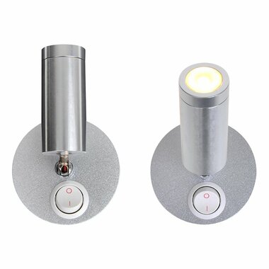 Surface-mounted spotlight 1-led swivel 12V 120lm dia 65x65-130mm