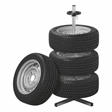 Aluminum rim stand for 4 tires