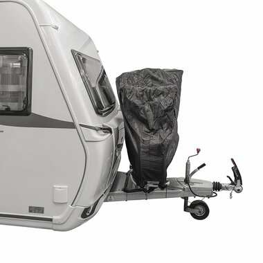Bicycle cover for 2 bicycles on the drawbar