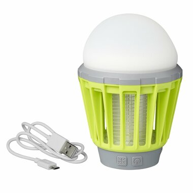 Camping- Insect lamp 2 in 1 rechargeable 8.8 x 12.5 cm