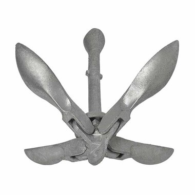 Umbrella anchor 3.2kg, galvanized, egg-shaped head