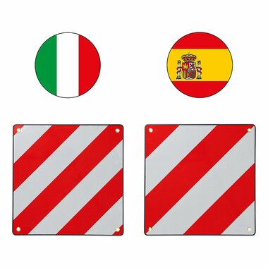 Aluminum marker board 50 x 50 cm for Italy/Spain 2 in 1