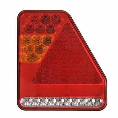 Rear light 5 functions 208x188mm 22LED right UK