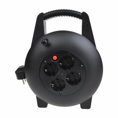 Cable reel Schuko 4-way 15M 3x1.0mm²